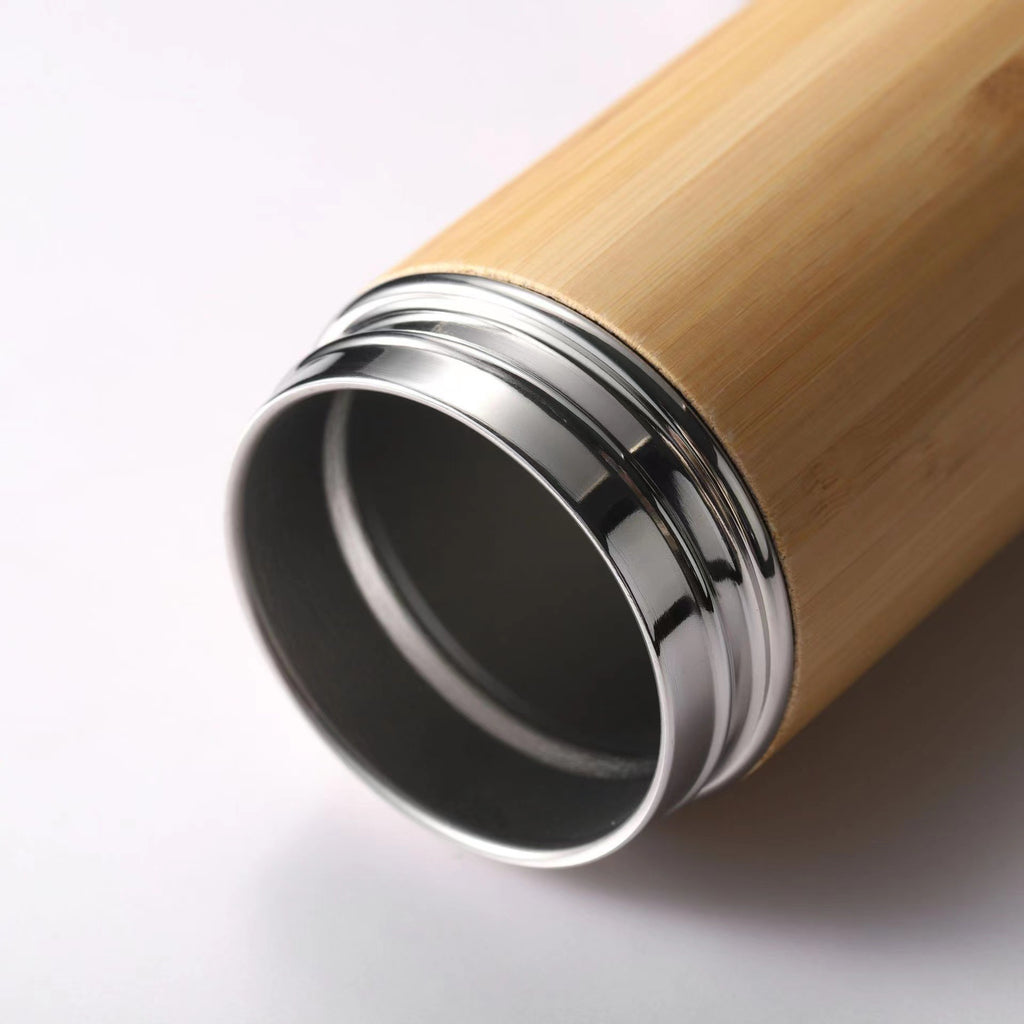 Natural Bamboo Stainless Steel Insulated Cup