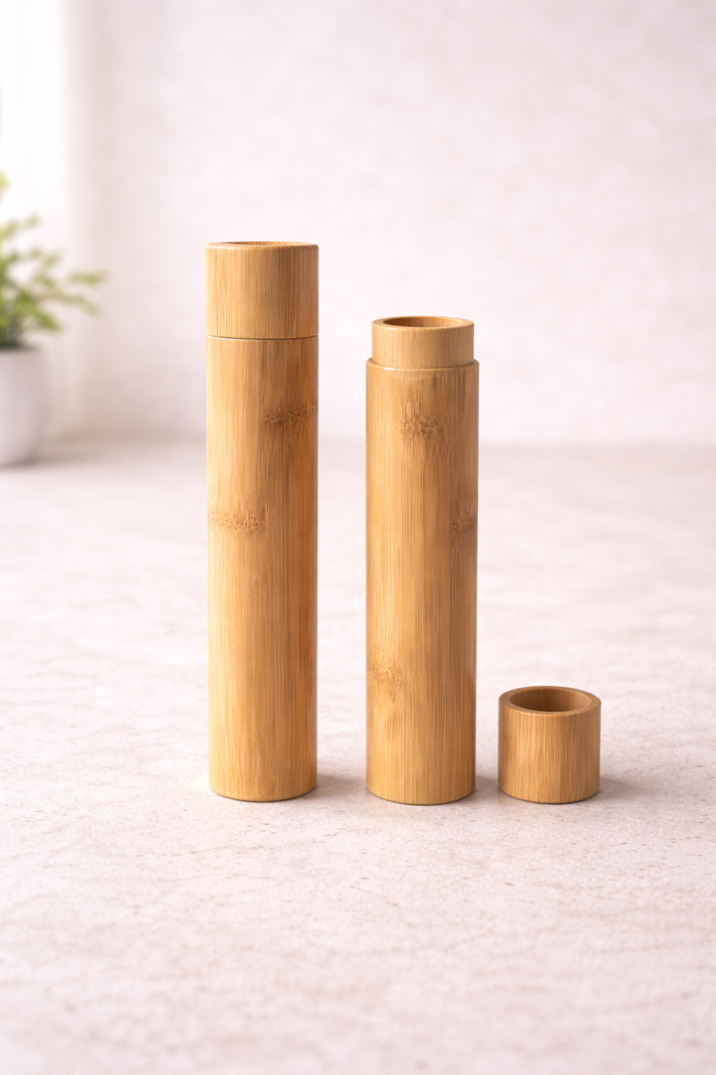 Bamboo Toothbrush Travel Tube (Set of 2)
