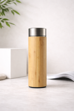 Natural Bamboo Stainless Steel Insulated Cup