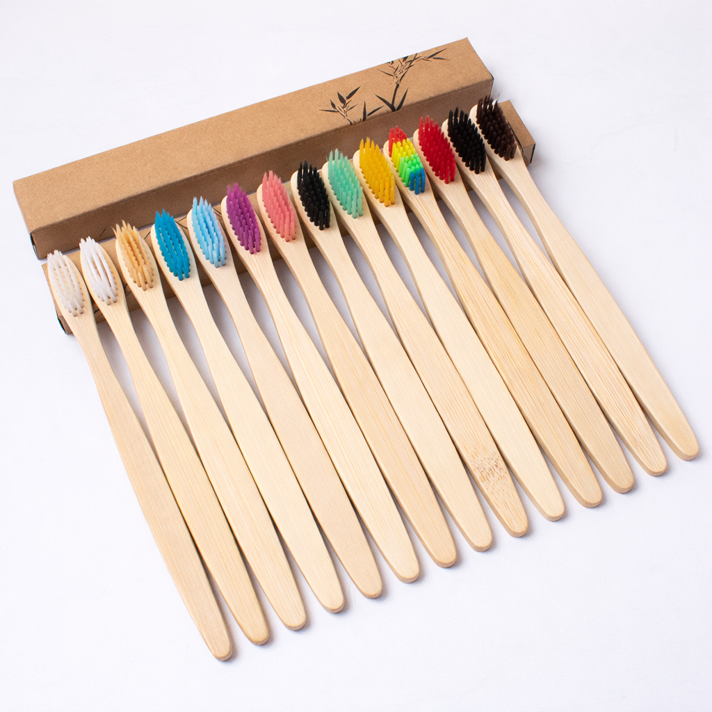 Charcoal Bamboo Toothbrush (Set of 10)