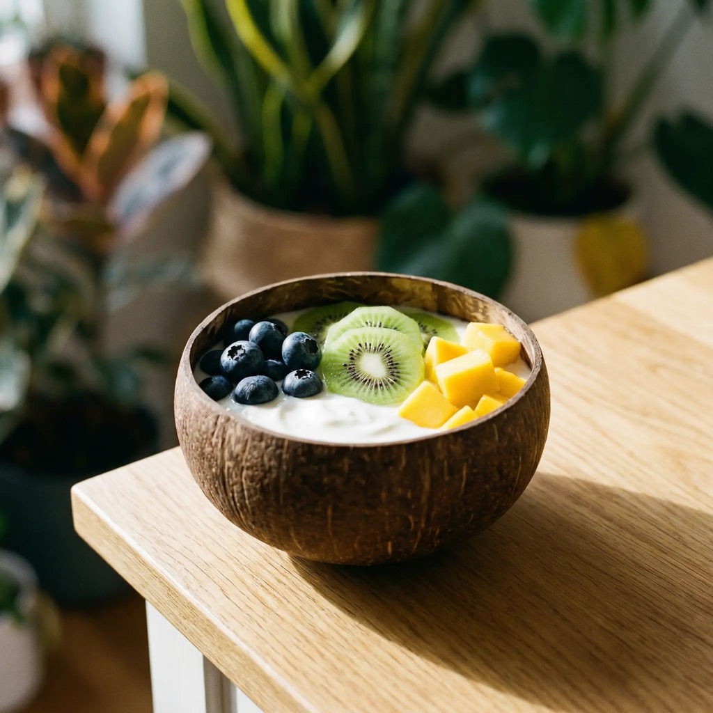 Coconut bowl and spoon