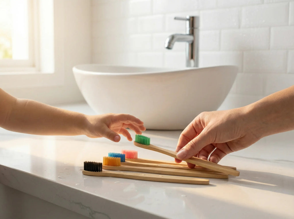 Charcoal Bamboo Toothbrush (Set of 10)