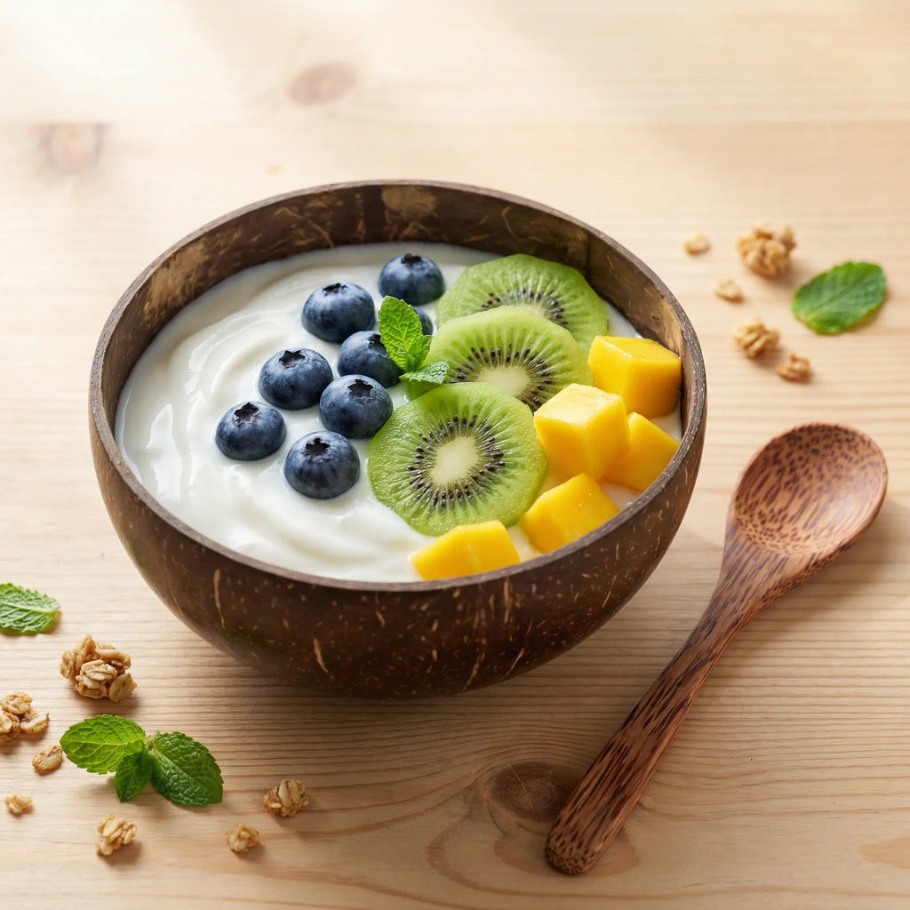 Coconut bowl and spoon